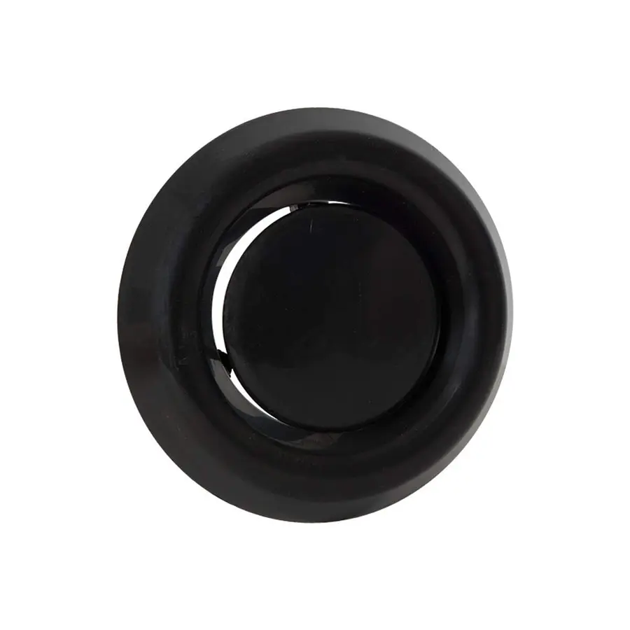 Nedco afvoerventiel met klemmen 125mm kunststof zwart