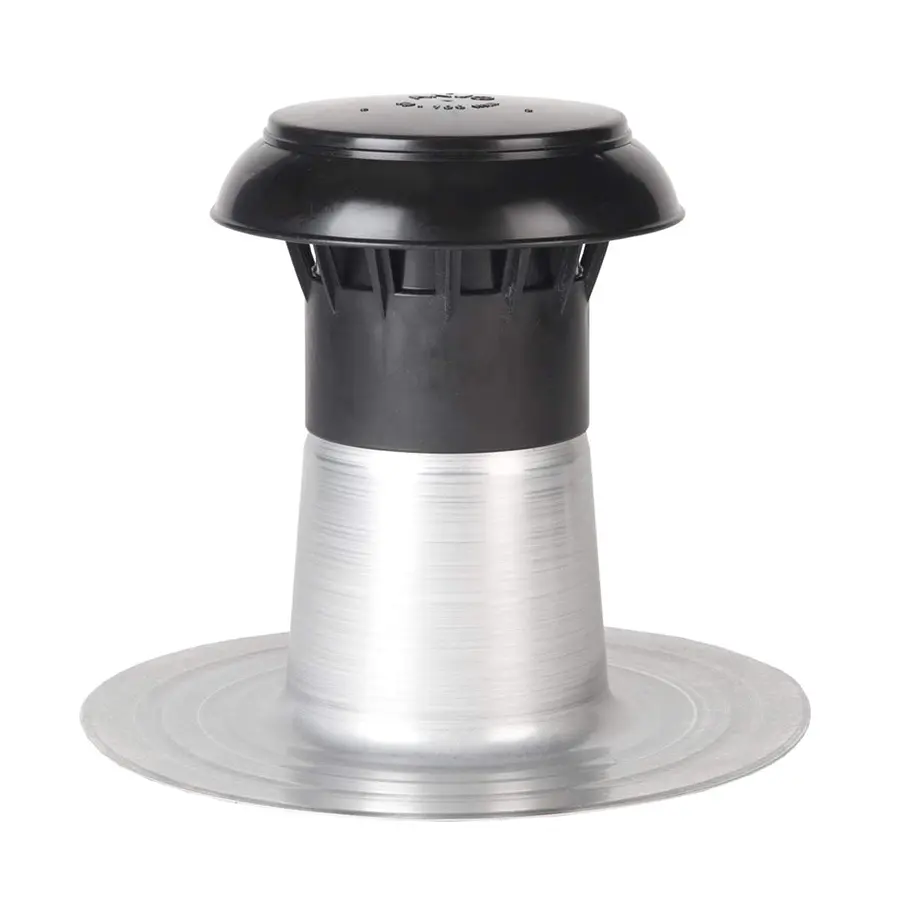 Anjo Vent-Alu 3000 ontluchting, plat dak, 90-100 mm, enkelwandig, met PP kap