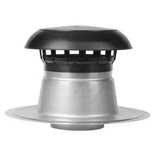 Anjo Vent-Alu 2000 ontluchting, 250 mm, dubbelwandig, met PP kap