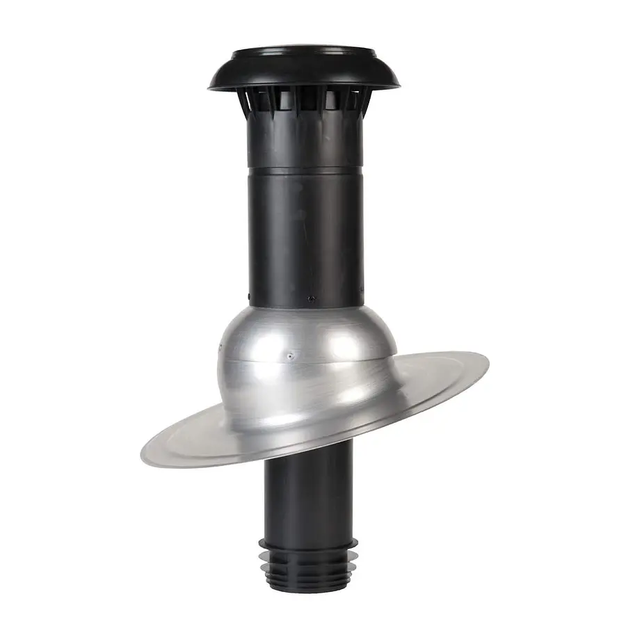 Anjo Vent-Alu 3000 ontluchting, schuin dak, 150-160 mm, dubbelwandig, met PP kap, instelbaar tot 15°