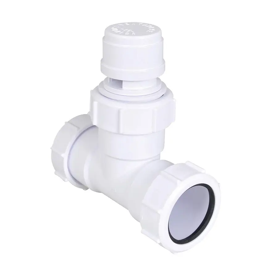 McAlpine Ventapipe 15, beluchter, 40 x 135 mm, met T-stuk, wit