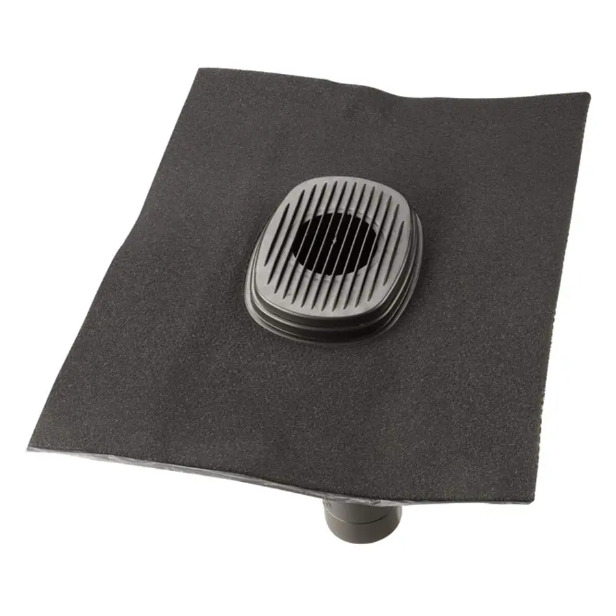 Ubbink Ubiflex rioolontluchtingspan universeel 5-55° 500 x 500 mm kunststof zwart