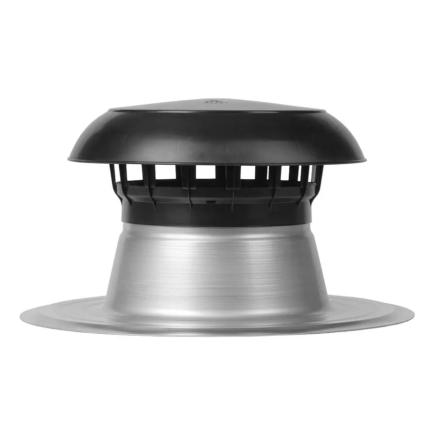 Anjo Vent-Alu 2000 ontluchting, 200 mm, enkelwandig, met PP kap