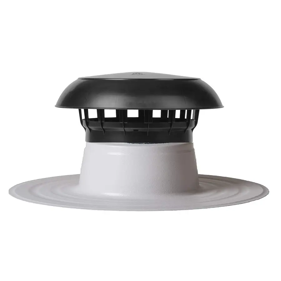 Anjo Vent-Alu 2000 ontluchting, 200 mm, enkelwandig, met PP kap en PVC coating