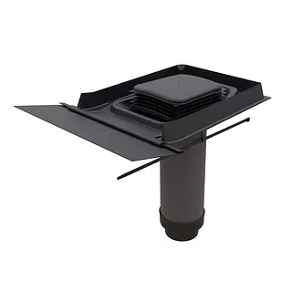 Ubbink Valetis Slim geisoleerde dakdoorvoer 35-67°, 150/160 mm, zwart