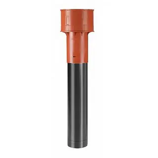 Burgerhout Megavent dakdoorvoer hellend/platdak PP Terracotta 125 mm l=950 mm