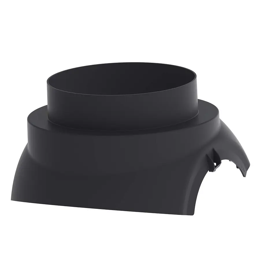 Burgerhout DX Easy scharnierkap 205 mm zwart 11-50°