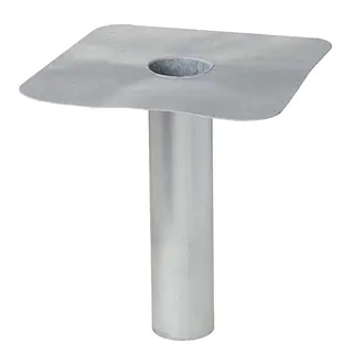 Anjo steekstuk, 80 mm, gelast aluminium / PVC, L=330 mm