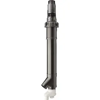 Ubbink Rolux 5G combi HR dakdoorvoer parallel Ø80 mm L=2030 mm met extra aansluiting Ø125 mm PP zwart