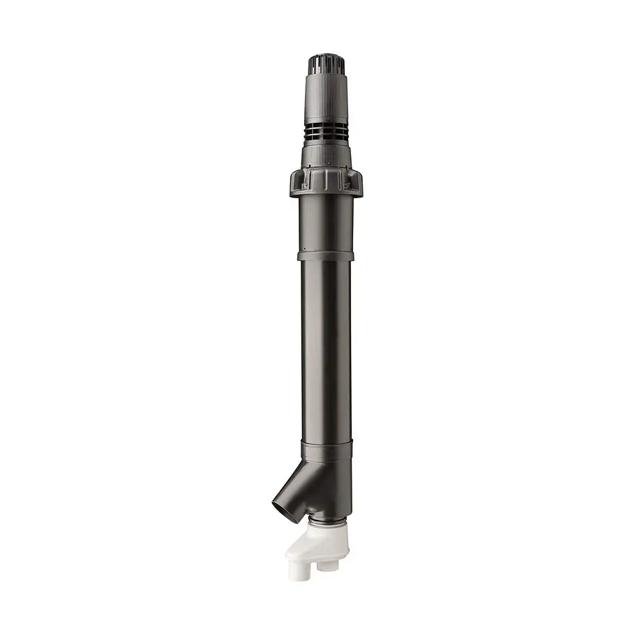 Ubbink Rolux 5G combi HR dakdoorvoer parallel Ø80/125 mm l = 1780 mm PP/KS zwart