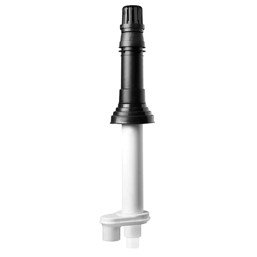 Ubbink Rolux dakdoorvoer universeel HR PP/kunststof incl. schaal (flex) zwart 80/80 mm l=1070 mm