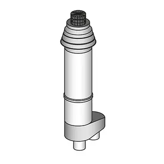 Mark dakdoorvoer Ø100 mm RVS