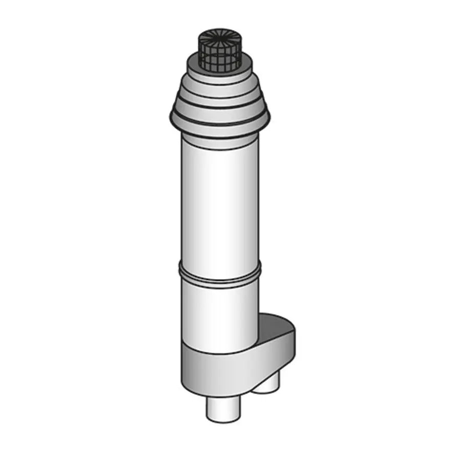 Mark Dakdoorvoer RVS, ø 80mm, buitendiameter 130mm