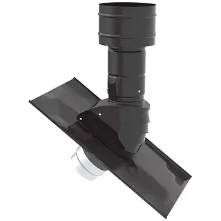 Zehnder ComfoEdge dakdoorvoer, 125 mm, instelbaar, 6-60°, zwart