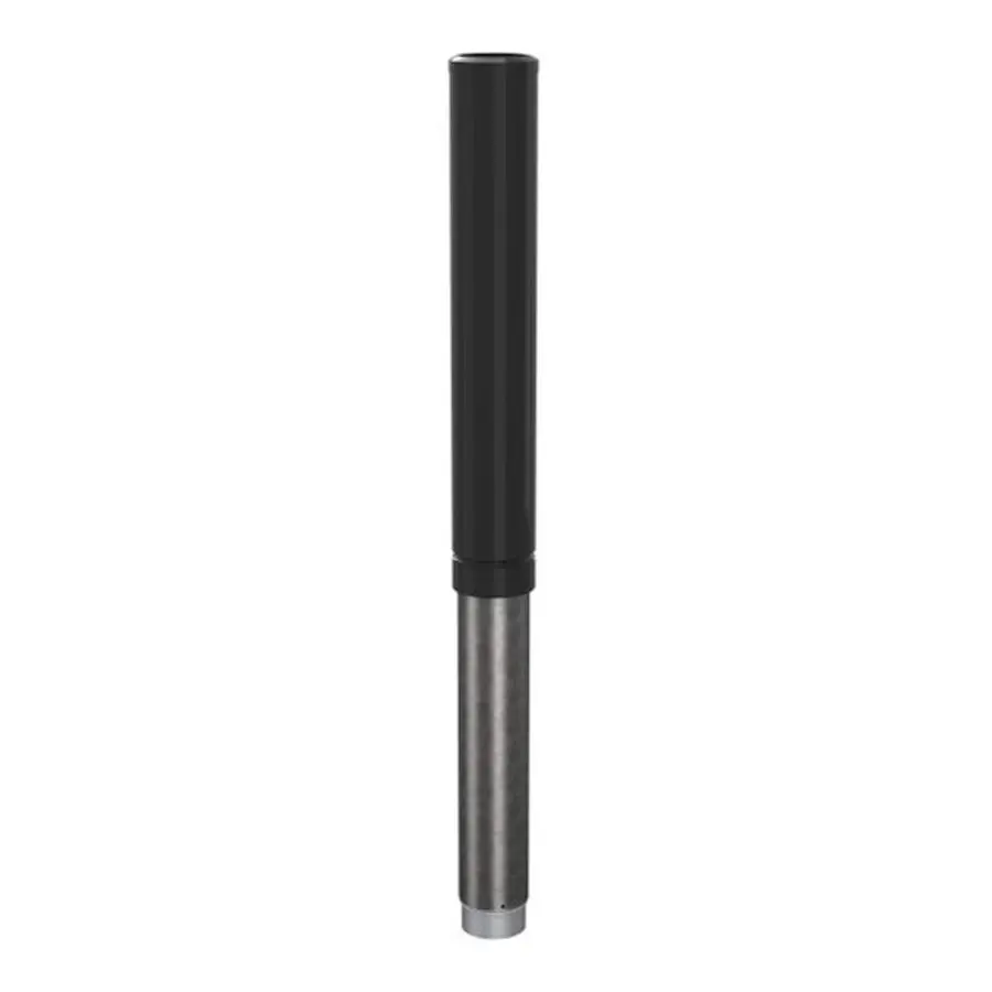 Burgerhout dakdoorvoer 110 mm dikwandig aluminium zwart