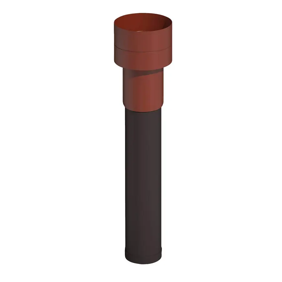 Ubbink Ventub ventilatiepijp 125 mm, l= 1020 mm, rood