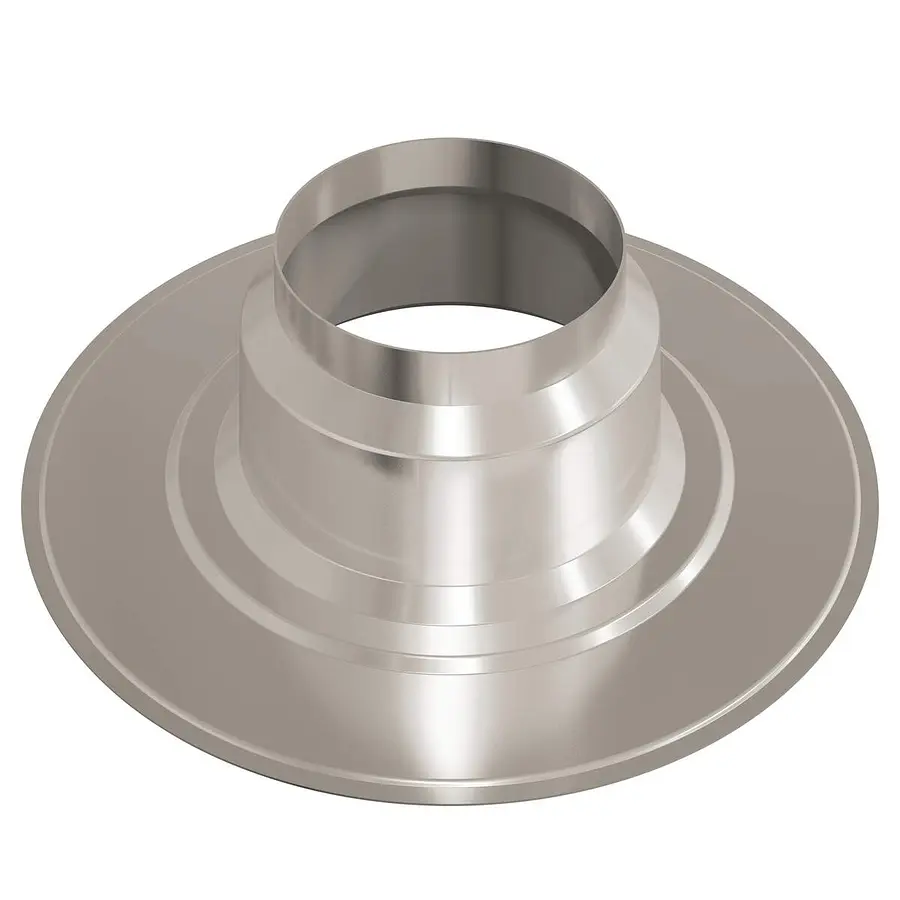 Ubbink plakplaat rond 166, tbv doorvoer 125-150/160 mm, aluminium