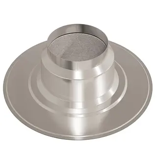 Ubbink plakplaat geisoleerd aluminium Ø166 0gr.
