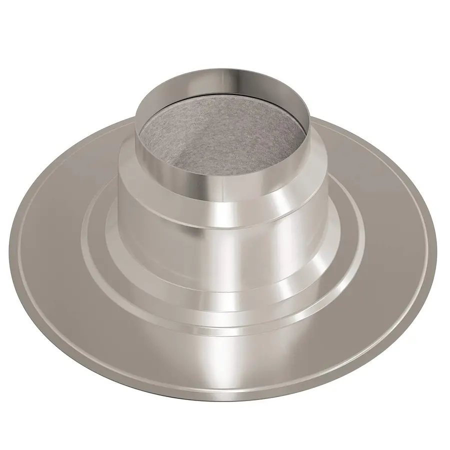 Ubbink plakplaat geisoleerd aluminium Ø166 0gr.