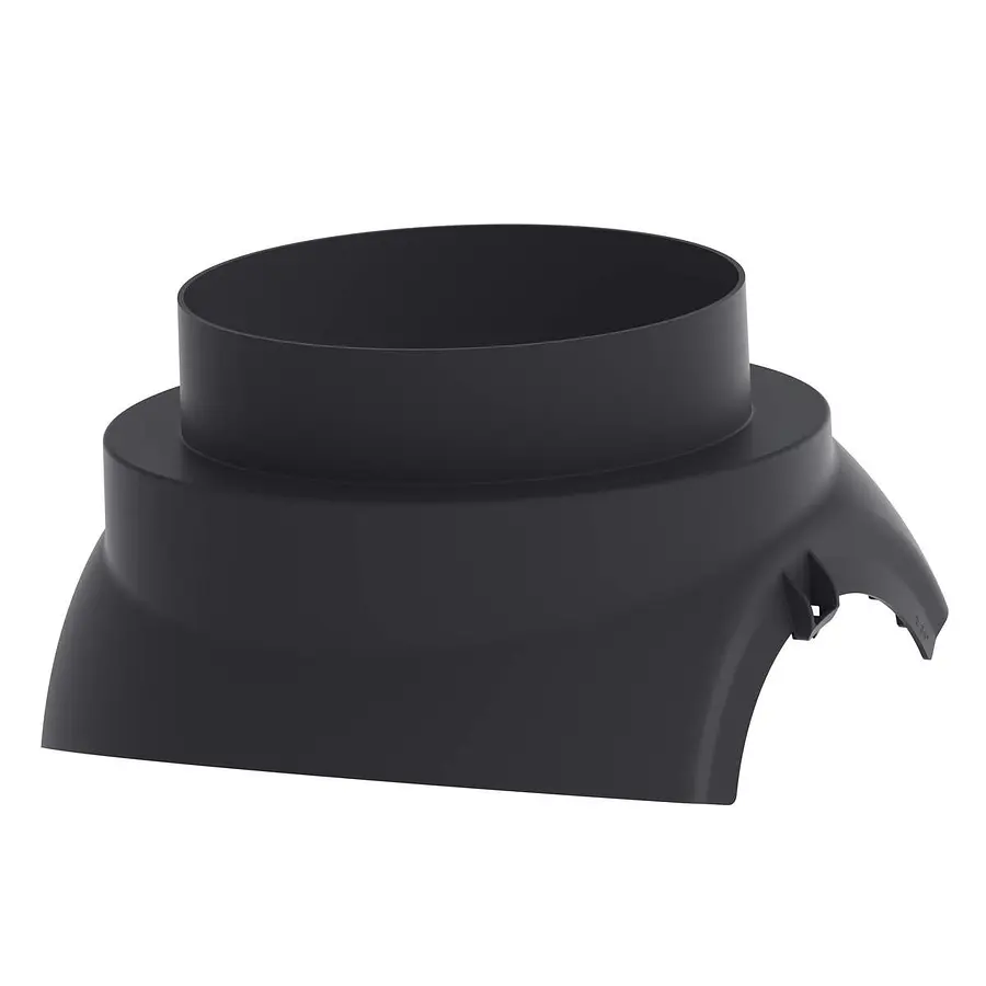 Burgerhout DX Easy scharnierkap 175 mm zwart 11-50°
