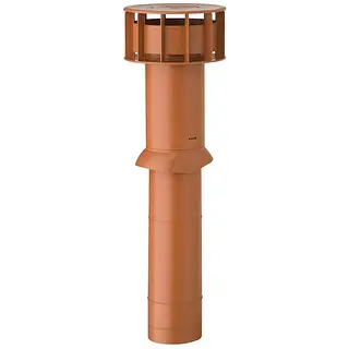 Ubbink MultiVent basis dakdoorvoer 166 mm,l= 1325 mm, natuurrood