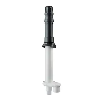 Ubbink Rolux dakdoorvoer universeel HR PP/kunststof incl. schaal (standaard) zwart 80/80 mm l=1070 mm