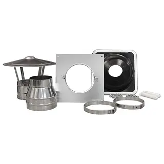 Nedco dakdoorvoer dubbelwandig ø150mm accessoireset
