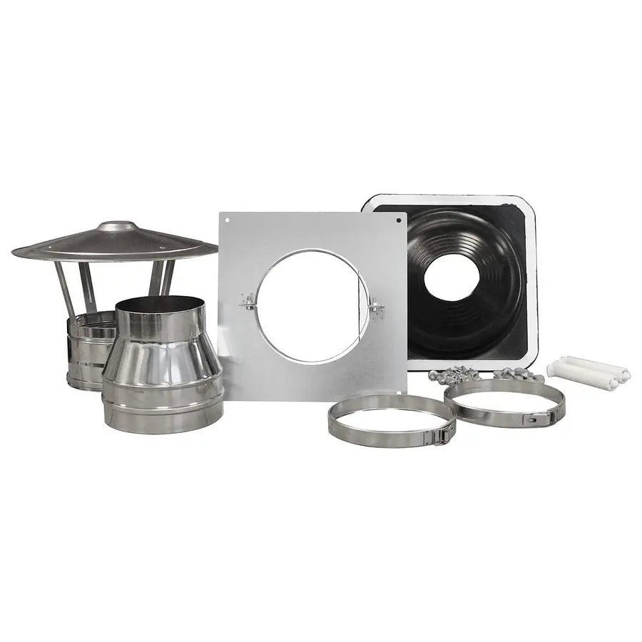 Nedco dakdoorvoer dubbelwandig ø150mm accessoireset