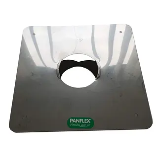 Panflex afdekplaat, 125 mm, rvs