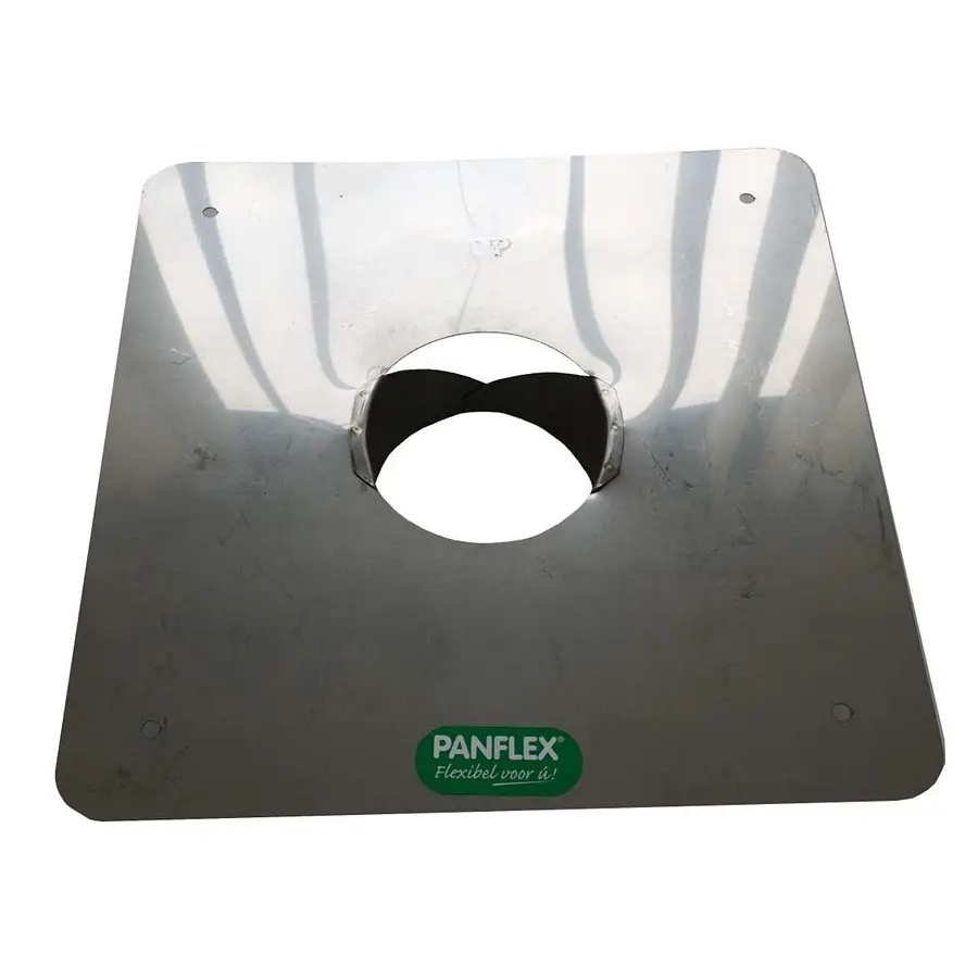 Panflex afdekplaat, 125 mm, rvs