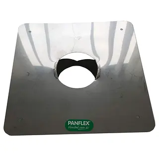 Panflex afdekplaat, 110 mm, rvs