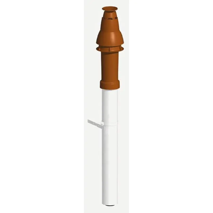 Burgerhout Twinsafe Skyline 3000 HR dakdoorvoer 60/100 mm PP terracotta