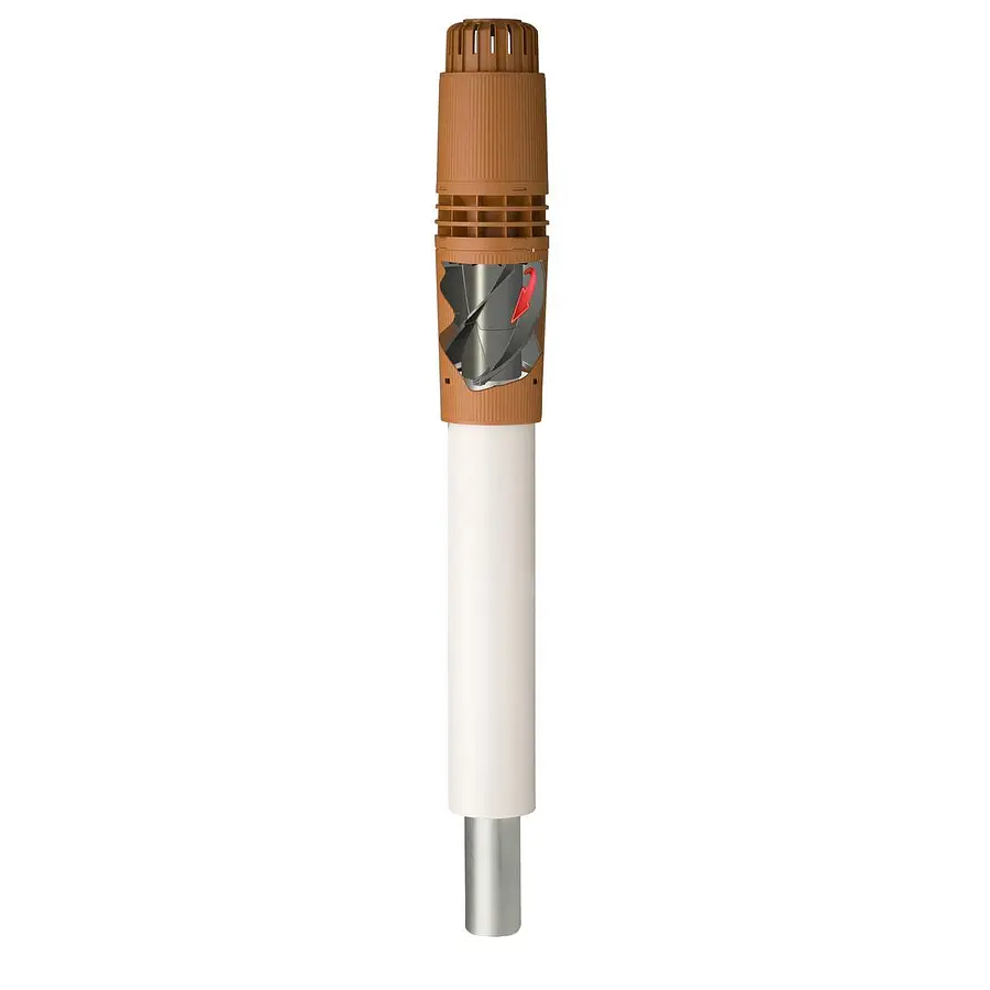 Ubbink Rolux 5G HR dakdoorvoer parallel 80/125 mm l=1570 mm PP/KS terracotta