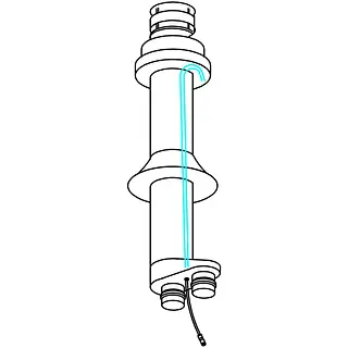 Mark dakdoorvoer RVS Ø130 mm voorzien van condensafvoer