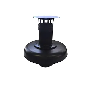 Panflex grespotkap ijspegelvrij, 80 mm, kunststof, zwart