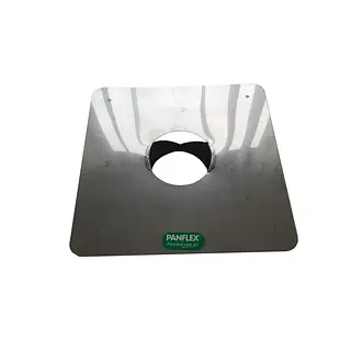 Panflex afdekplaat open, 50 mm, rvs