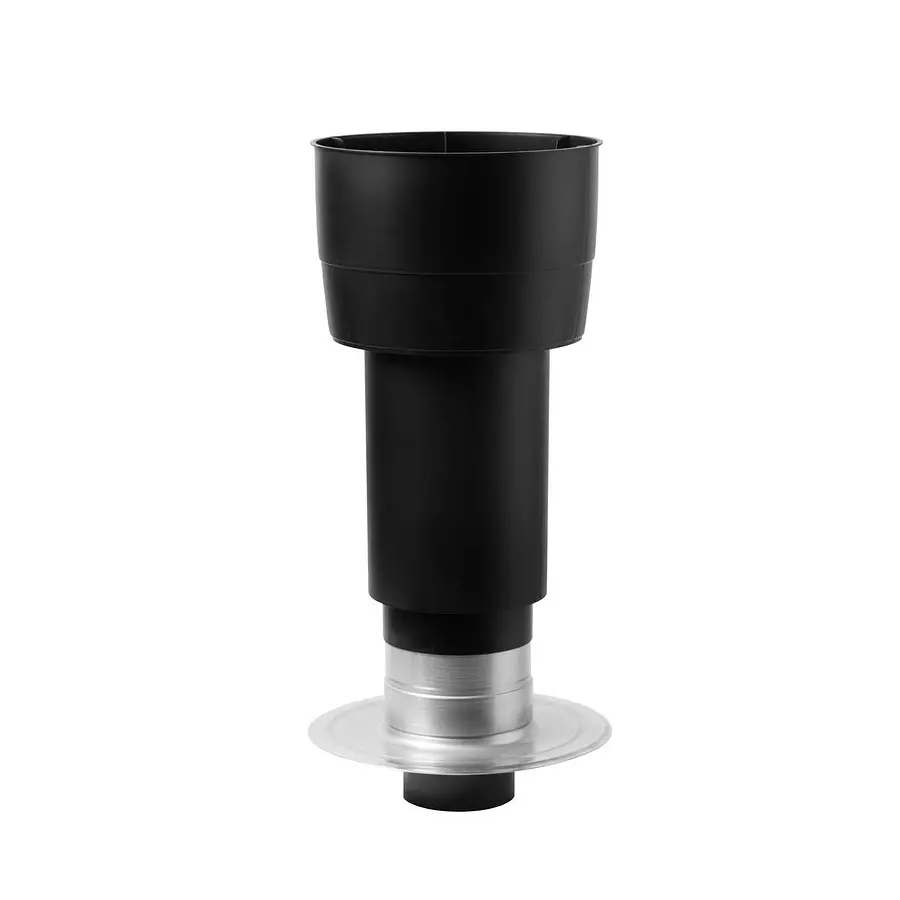 Anjo Renotop Ventifix dakdoorvoer 150-160 mm, zwart, PP, met EPS-isolatie, incl. aluminium plakplaat