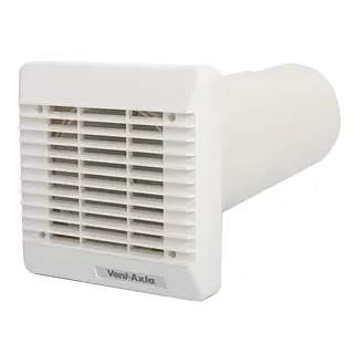 Vent-Axia muurdoorvoer MDVS, ø100 mm, met rooster, wit