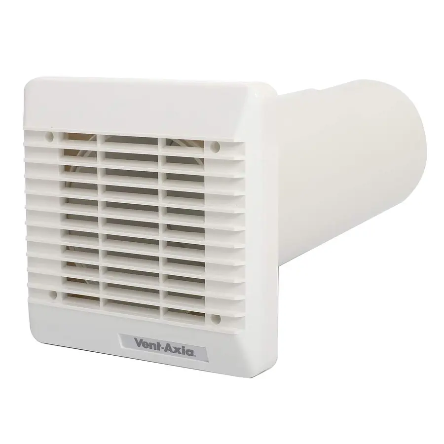Vent-Axia muurdoorvoer MDVS, ø100 mm, met rooster, wit