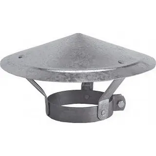 Burgerhout regenkap 170/180 mm gegalvaniseerd