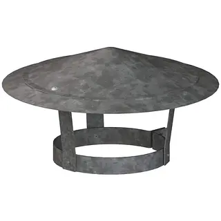 R-Vent spiro regenkap 125/131 mm, sendzimir verzinkt
