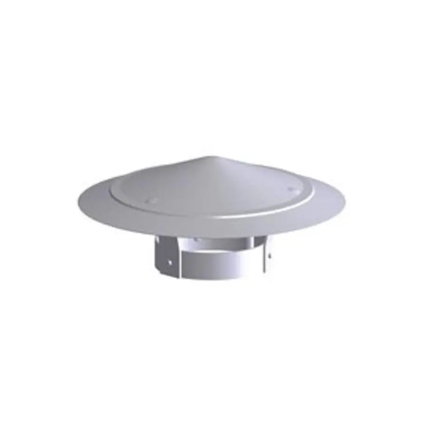 R-Vent spiro regenkap 175/180 mm, sendzimir verzinkt
