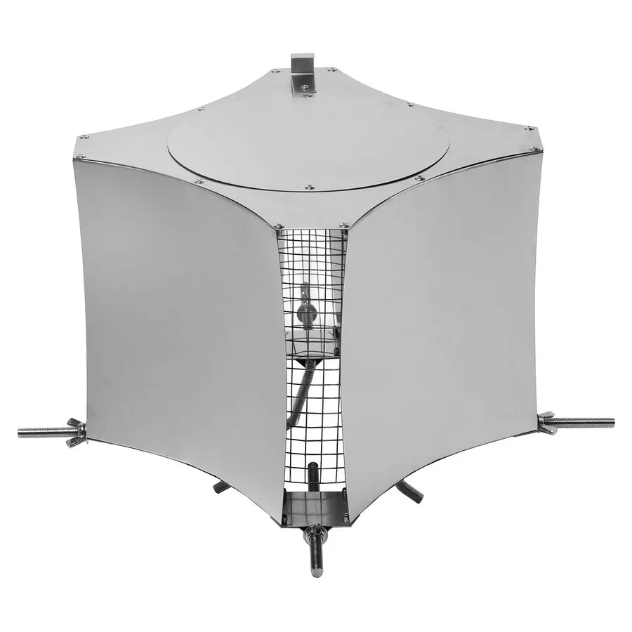 Anjo openhaardkap (colt) hoog, 150 tot 300 mm, RVS