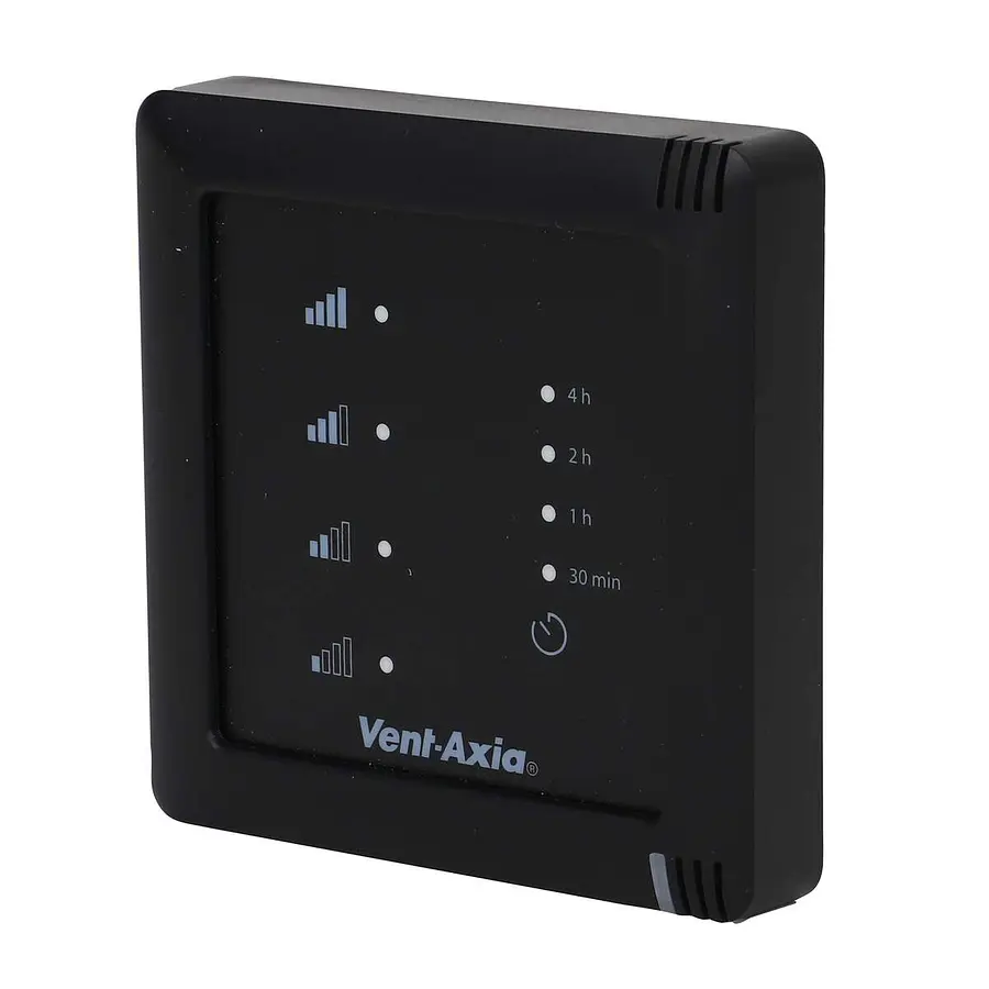 Vent-Axia 4-standenschakelaar SSU-WZ bedraad zwart