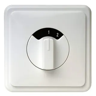 Zehnder SA 1-3V 3-standen schakelaar zonder nulstand 230V wit