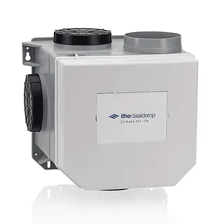 Itho Daalderop CVE-S ECO SP ventilatie unit standaard met perilexstekker en vochtsensor