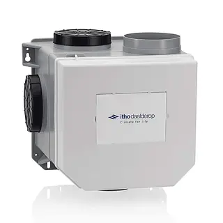 Itho Daalderop CVE-S ECO HE ventilatie unit high performance met vochtsensor en eurostekker