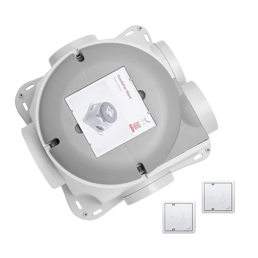 Zehnder ComfoFan Silent Set installatiepakket 425 m³/h met twee CO2-sensoren