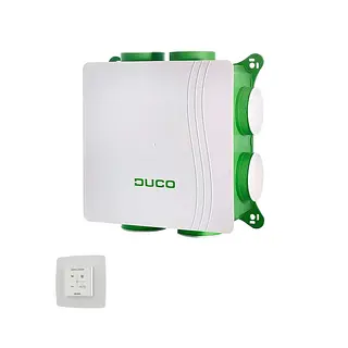 Duco DucoBox Silent 2.0+ All-in-One woonhuisventilator, RF/BAT, 450 m3/u