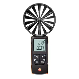 Testo 417 digitale 100mm vleugelrad-anemometer met app-koppeling